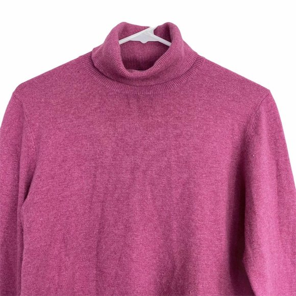Boden Cora Turtleneck Sweater Pullover Pink Large - Picture 4 of 9